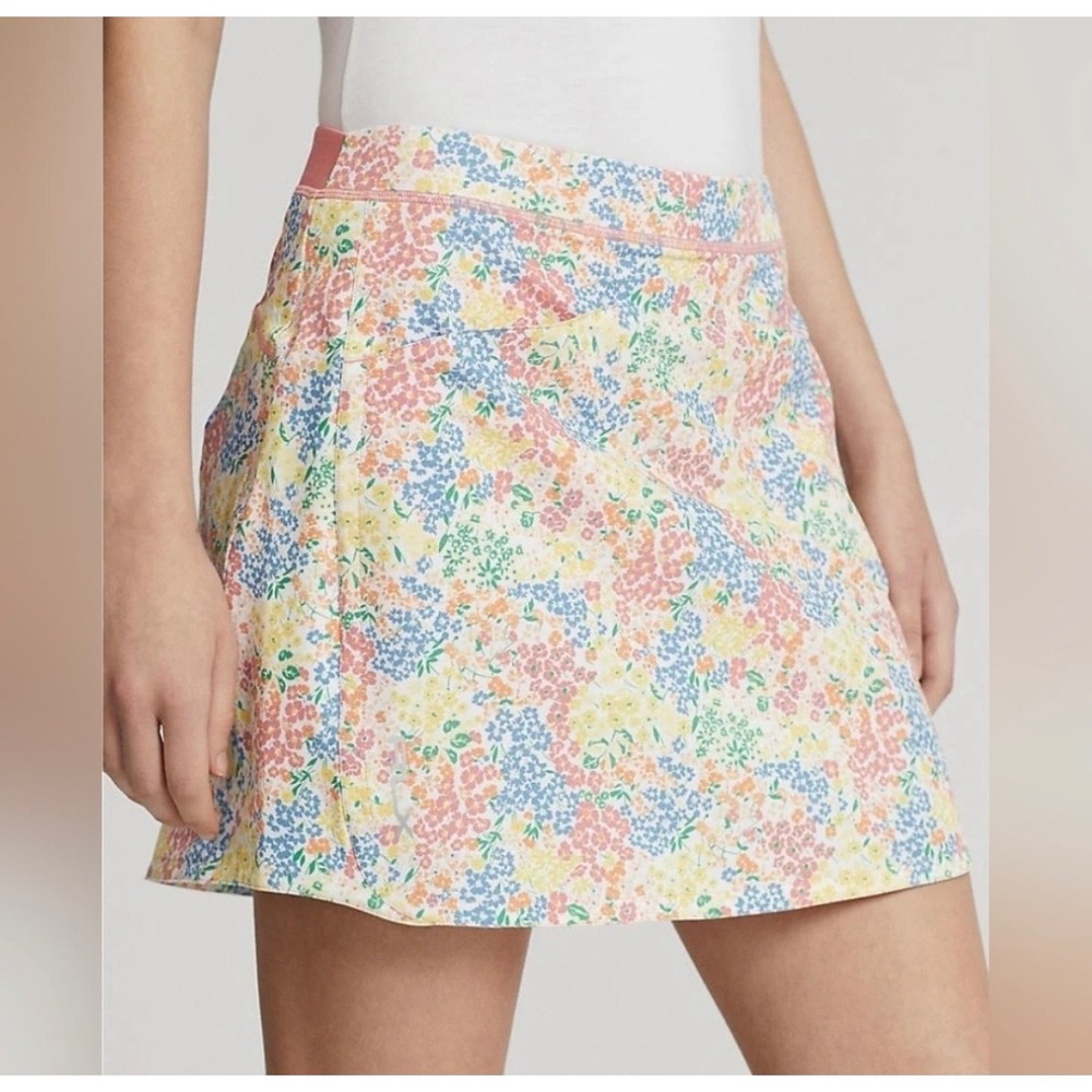 RLX Ralph Lauren Floral Golf Skort Womens Medium Multicolor Activewear Skirt